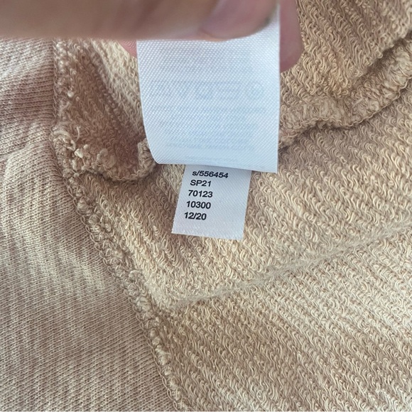 LOFT Beige Eyelet Sweatshirt XL - Picture 4 of 5